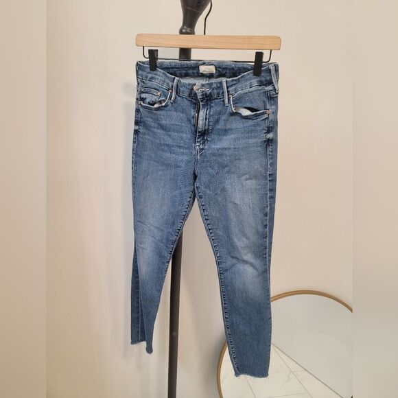 Mother the looker ankle fray Jeans In Groovin Size 29 - Picture 1 of 11